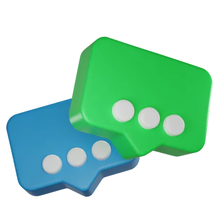 Blasen-Chat  3D Icon