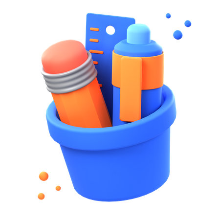 Bleistifthalter  3D Icon