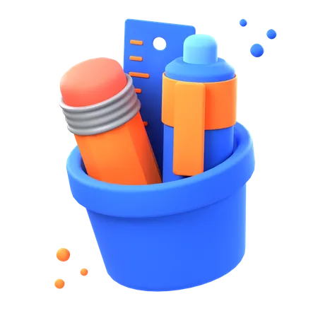 Bleistifthalter  3D Icon