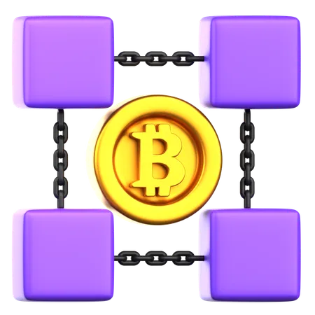 Blockchain  3D Icon