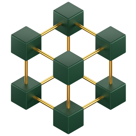 Blockchain  3D Icon