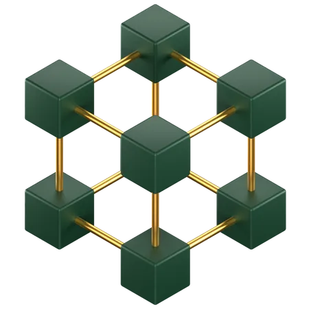 Blockchain  3D Icon