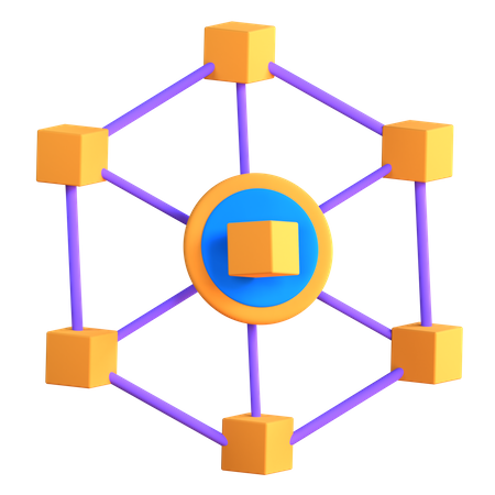 Blockchain  3D Icon