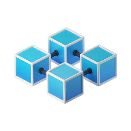 Blockchain  3D Icon