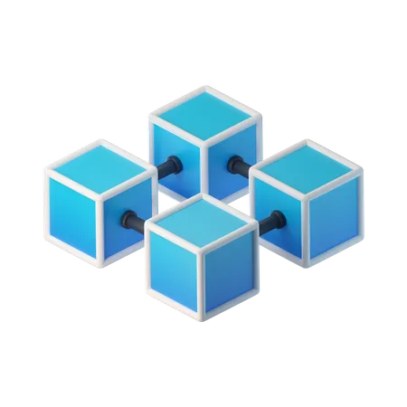 Blockchain  3D Icon