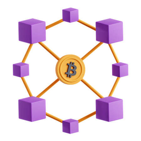 Blockchain  3D Icon