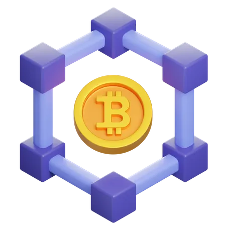 Blockchain  3D Icon