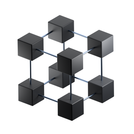 Blockchain  3D Icon