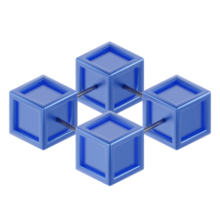 Blockchain  3D Icon