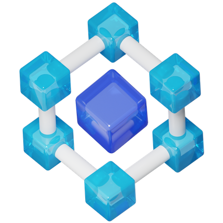 Blockchain  3D Icon