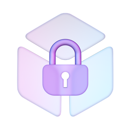 Blockchain Security  3D Icon