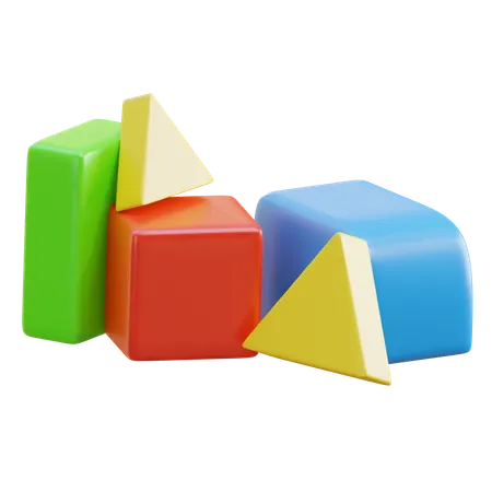 Blocks  3D Icon