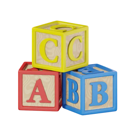 Blocs abc  3D Icon