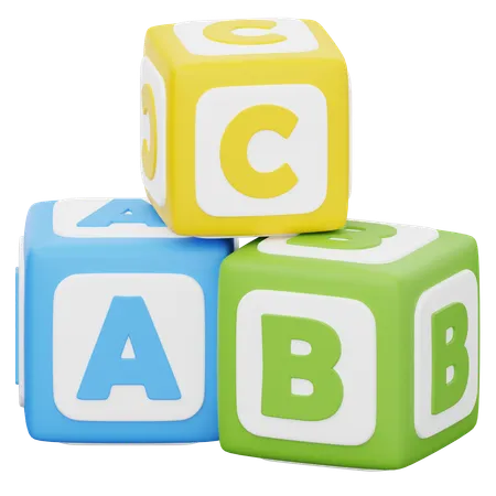 Blocs abc  3D Icon