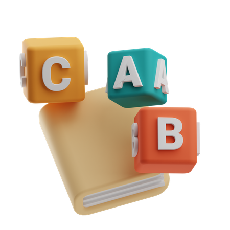 Blocs abc  3D Icon