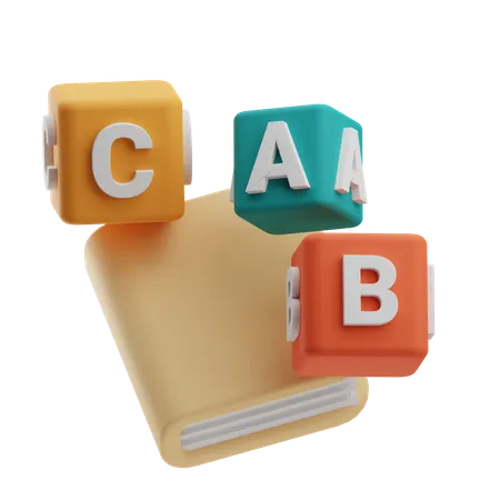 Blocs abc  3D Icon