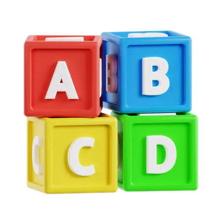 Blocs abc  3D Icon