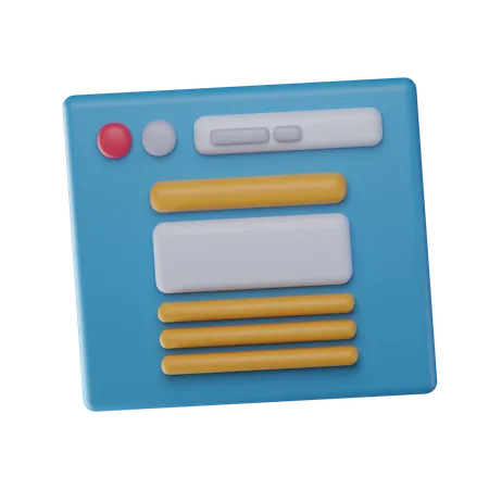 Blog  3D Icon