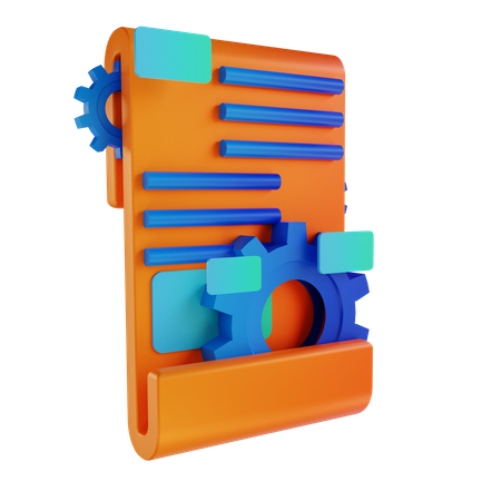 Blog management  3D Illustration