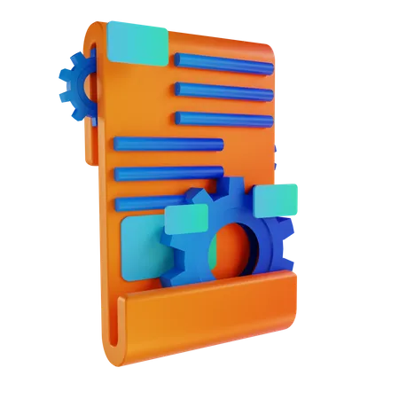 Blog management  3D Illustration