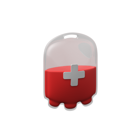 Blood Bag  3D Icon