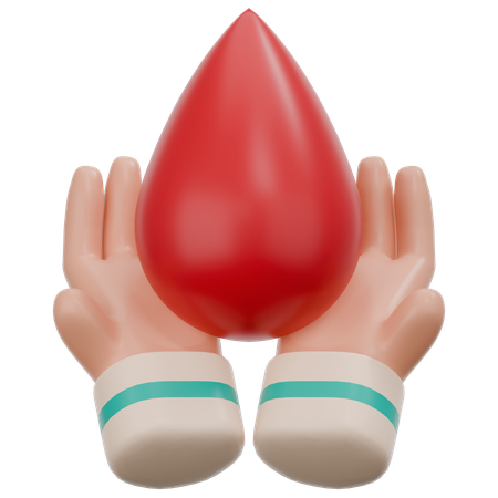 Blood Drop  3D Icon