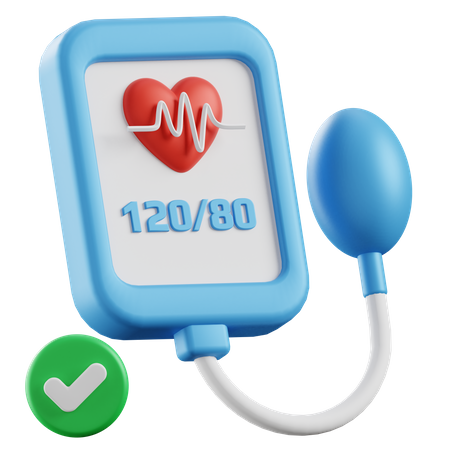 Blood Pressure Device  3D Illustration