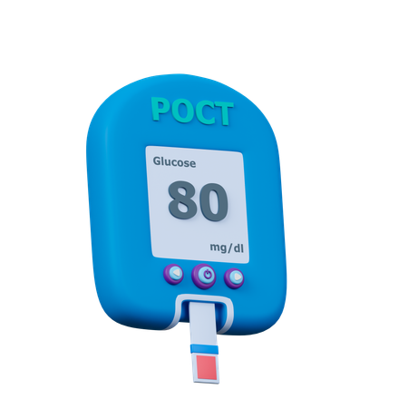 Blood Sugar Test  3D Icon