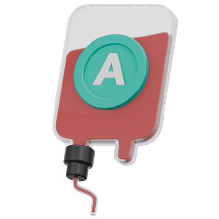 Blood Type A  3D Icon