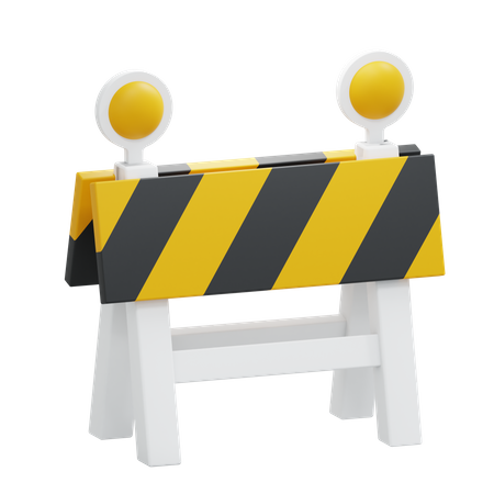 Bloqueio de estrada  3D Icon