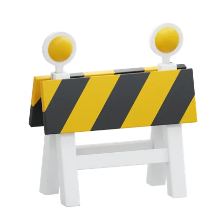 Bloqueio de estrada  3D Icon