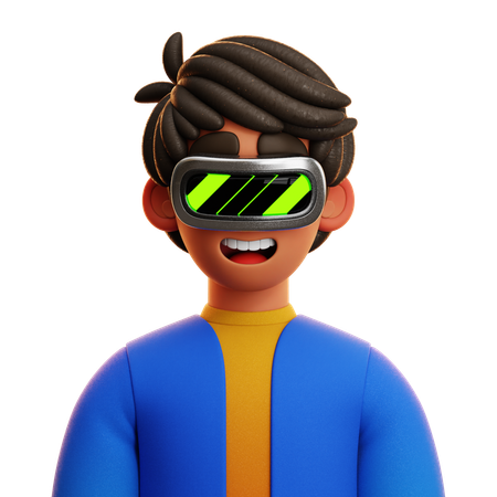 BLUE SHIRT MAN  3D Icon