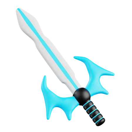 Blue Sword  3D Icon