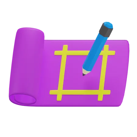 Blueprint  3D Icon