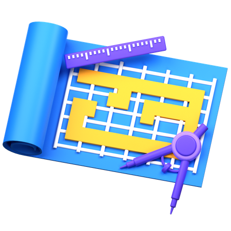 Blueprint  3D Icon