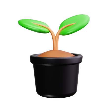 Blumentopf  3D Icon