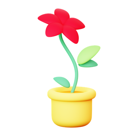 Blumentopf  3D Icon