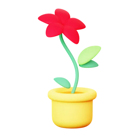 Blumentopf  3D Icon