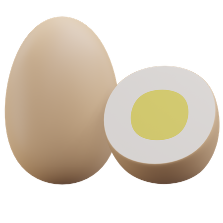 Boiled Eggs  3D Icon