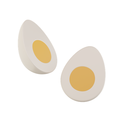 Boiled Eggs  3D Icon