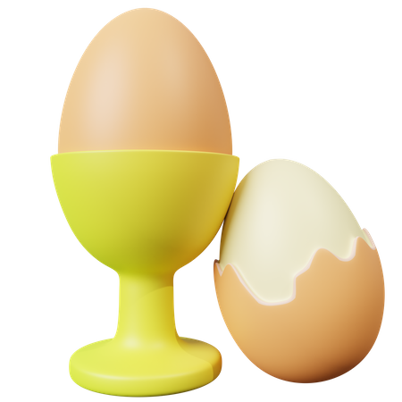 Boiled Eggs  3D Icon