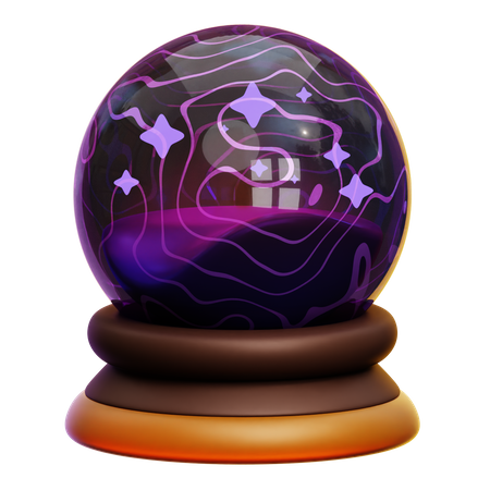 Bola de cristal  3D Icon