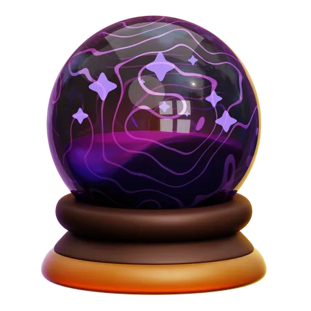 Bola de cristal  3D Icon