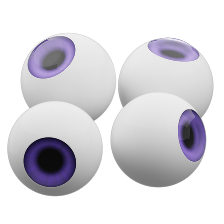 Bolas de ojos  3D Icon