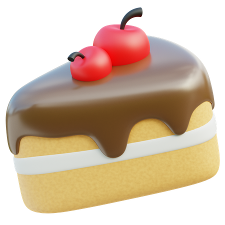 Bolo de chocolate  3D Icon