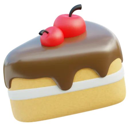 Bolo de chocolate  3D Icon