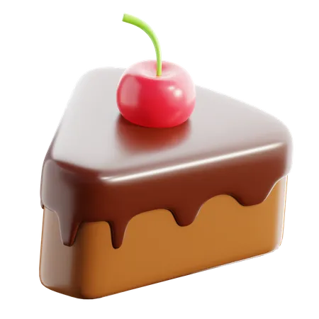 Bolo de chocolate  3D Icon