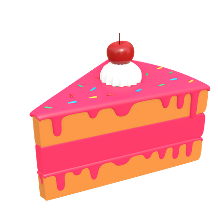 Bolo delicioso  3D Illustration