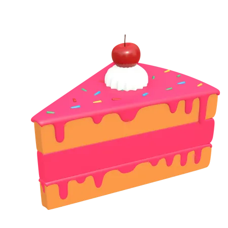 Bolo delicioso  3D Illustration