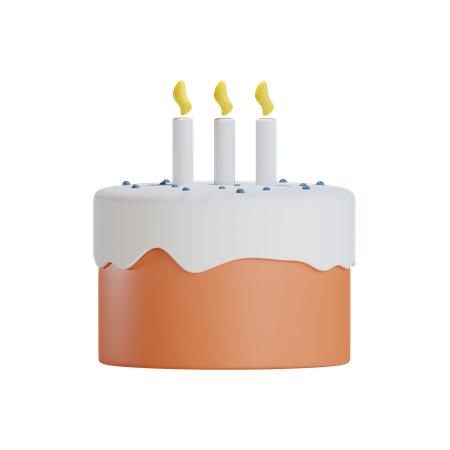 Bolo de festa  3D Icon